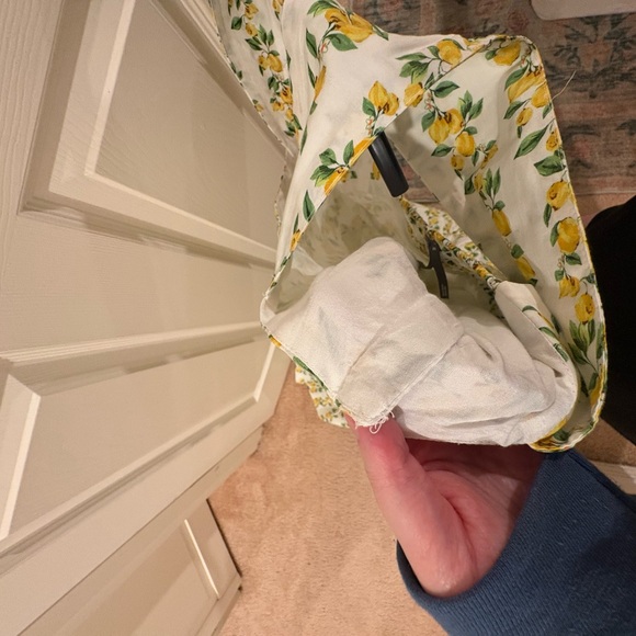 Anthropologie Lemon 🍋 Print Dress in White and Yellow - Picture 4 of 5